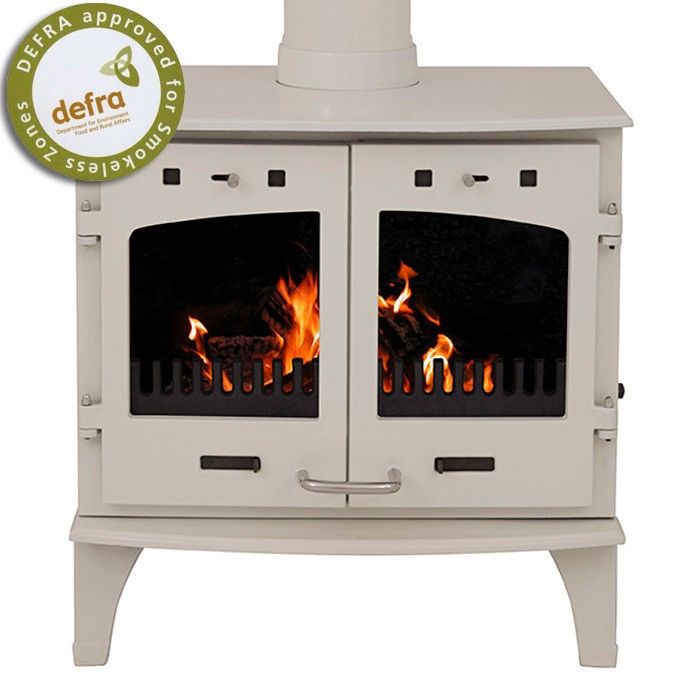 Carron 11kW SE Cream Enamel Multi Fuel Leeds Stove Center