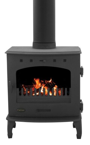 Carron 4.7kW Matt Black Wood burning | Leeds Stove Centre