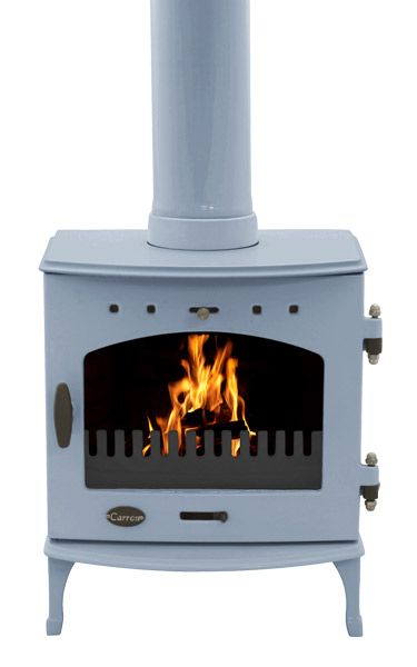 Carron 7.3kW China Blue Enamel SE Multi-fuel | Leeds Stove Centre
