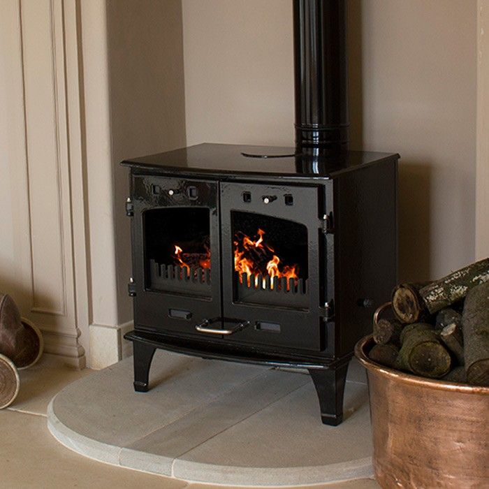 Carron 11kW SE Black Enamel Multi Fuel | Leeds Stove Centre