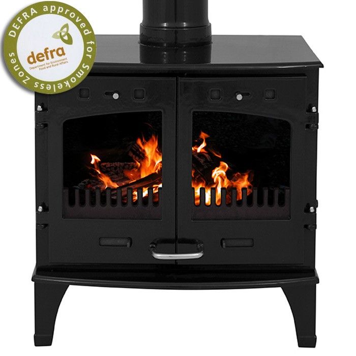 Carron 11kW SE Black Enamel Multi Fuel | Leeds Stove Centre