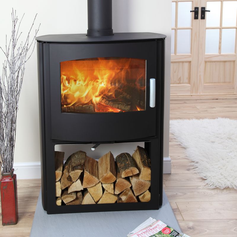 Mendip Churchill 10 Convection Logstore Multifuel | Leeds Stove Centre