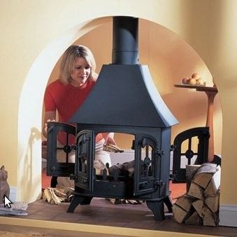 Yeoman County Double Sided Woodburning | Leeds Stove Centre