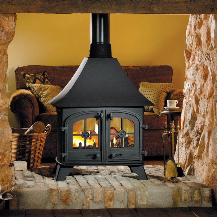 Yeoman Devon Double Sided Woodburning | Leeds Stove Centre