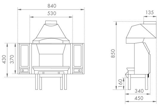Dovre 1800 Multifuel / Wood Burning Fireplace Stove | Leeds Stove Centre