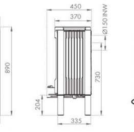 Dovre Astroline 2CB Woodburning Stove | Leeds Stove Centre