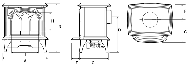 Huntingdon 30 Electric Dimensions