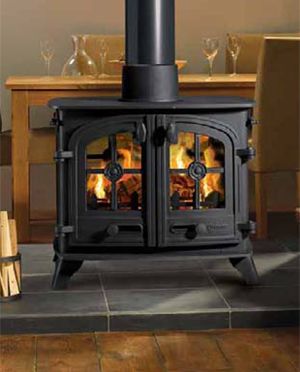 Yeoman Exe Double Sided Woodburning / Multifuel Stove | Leeds Stove Centre