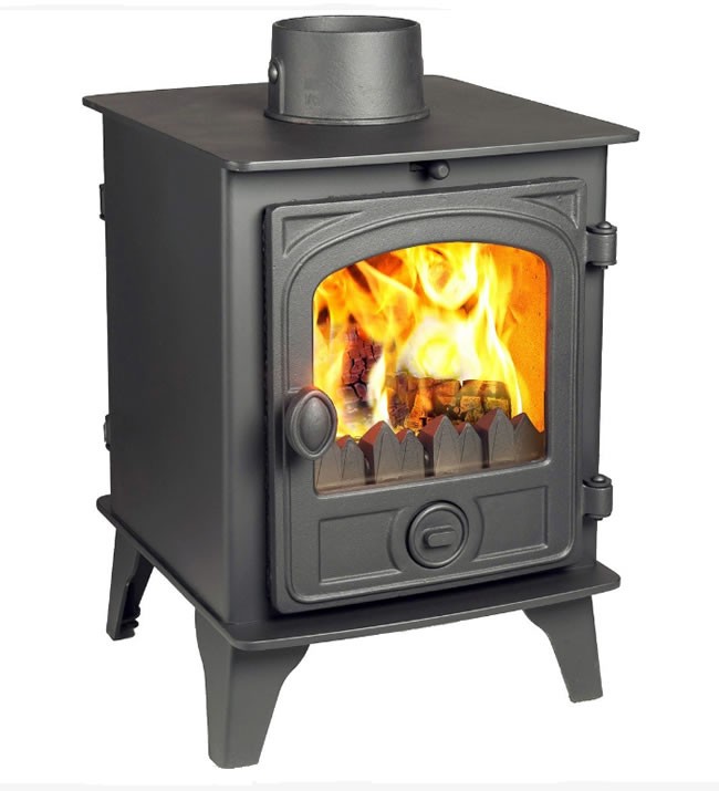 Hunter Hawk 4 Double Sided Multi-Fuel Stove | Leeds Stove Centre