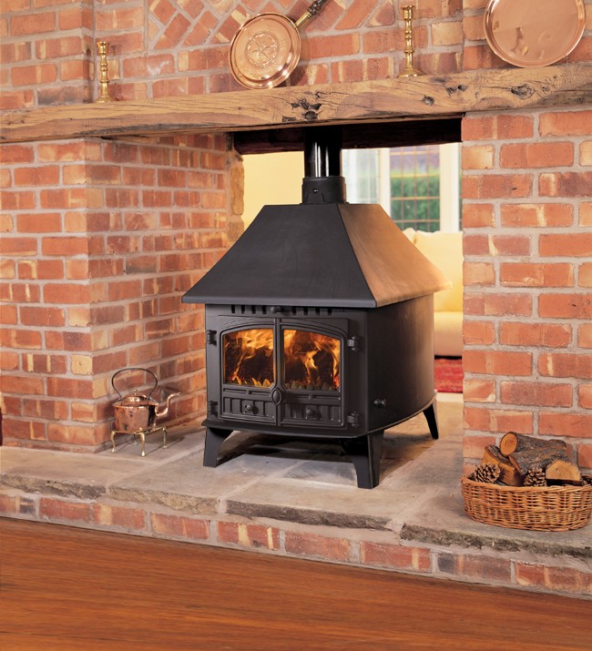 Hunter Herald 14 Double Sided MultiFuel Stove Leeds Stove Centre