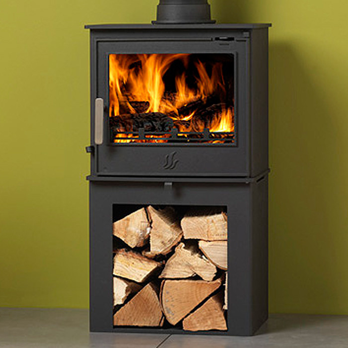 ACR Malvern SE Log Store Multifuel / Woodburning Stove Leeds Stove Centre