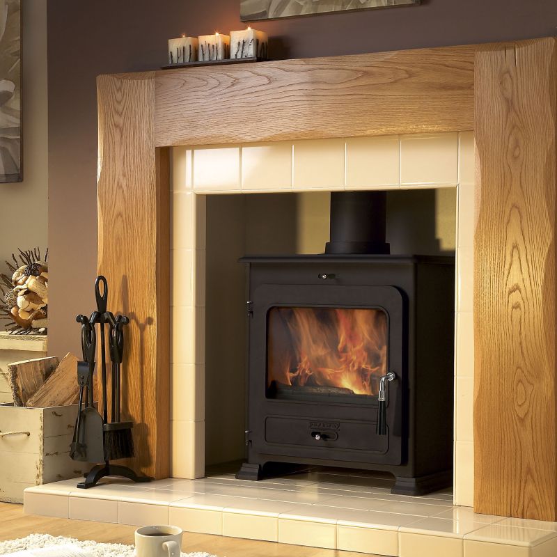 Yeoman Devon double sided multi fuel wood burning stove 