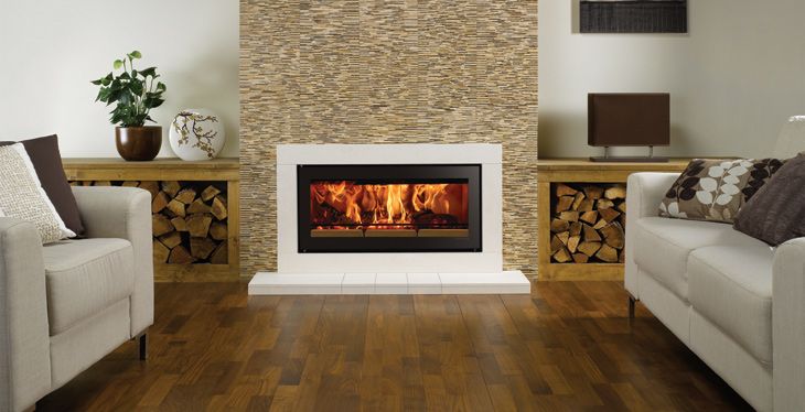 Stovax Riva Studio Sorrento Wood Burning Cassette Fire | Leeds Stove Centre