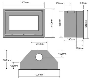 Westfire Uniq 32 SE Wide Woodburning Inset Stove | Leeds Stove Centre